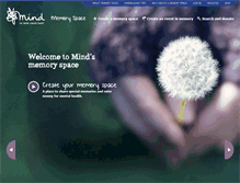 Tablet Screenshot of memoryspace.mind.org.uk
